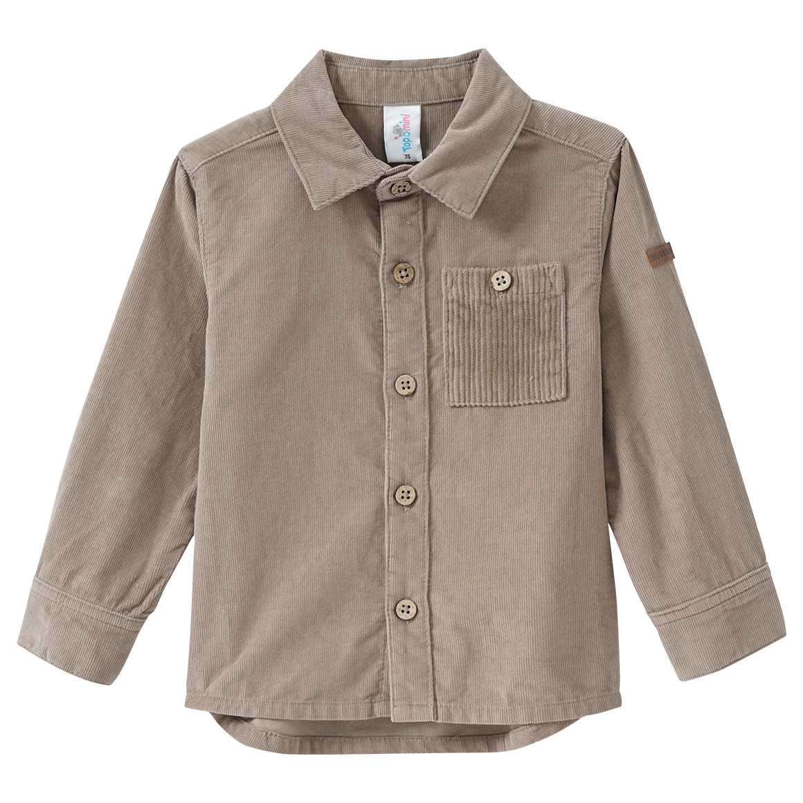 Baby corduroy shirt met borstzak