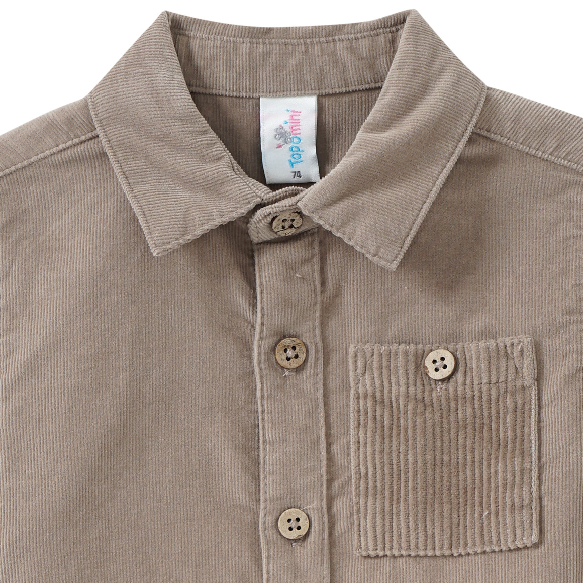 Baby corduroy shirt met borstzak