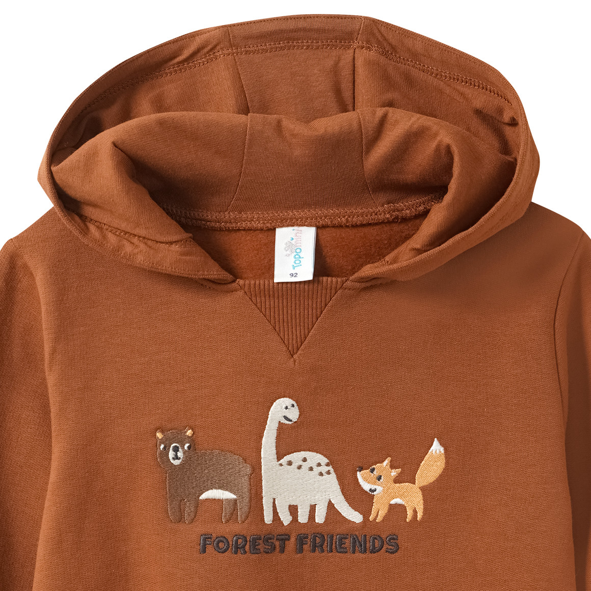 Baby Hoodie mit Tier-Stickerei