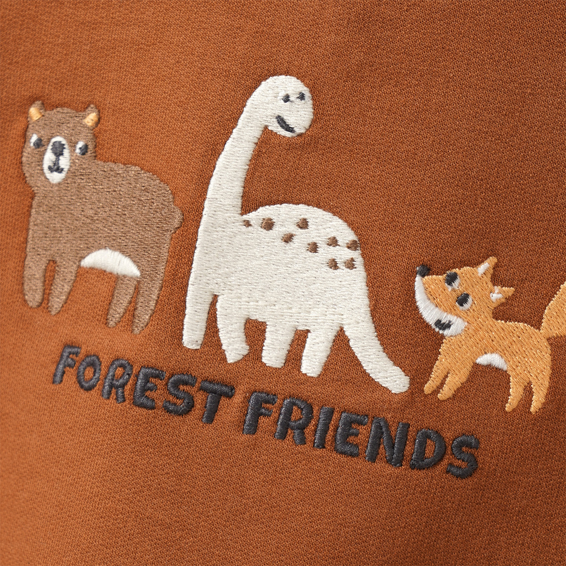 Baby Hoodie mit Tier-Stickerei