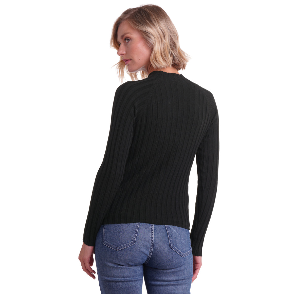 Dameshemd met lange mouwen en coltrui