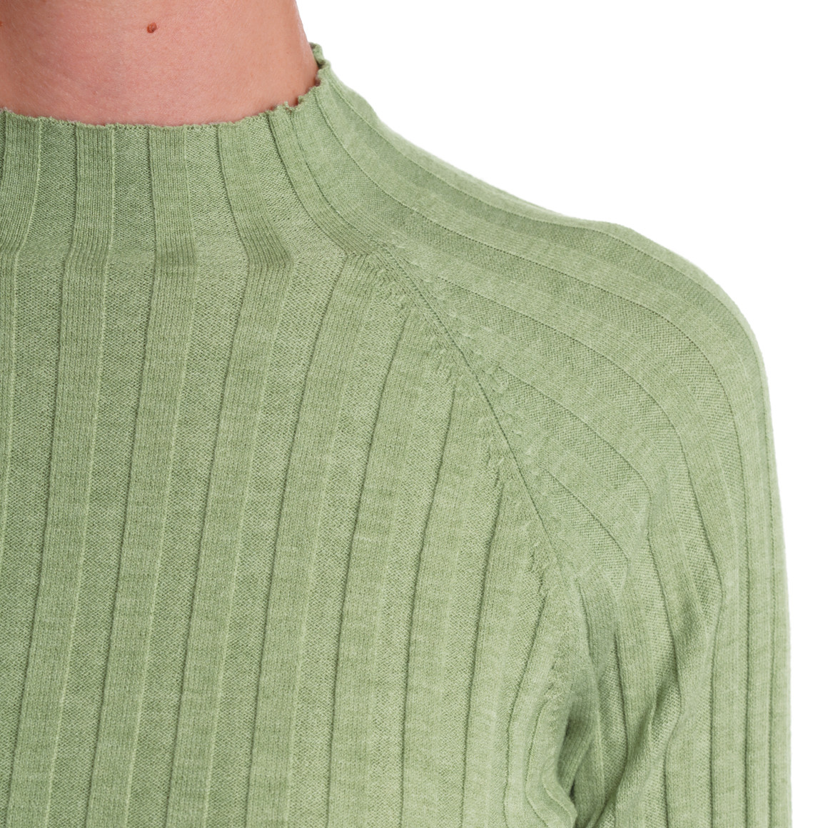 Dameshemd met lange mouwen en coltrui