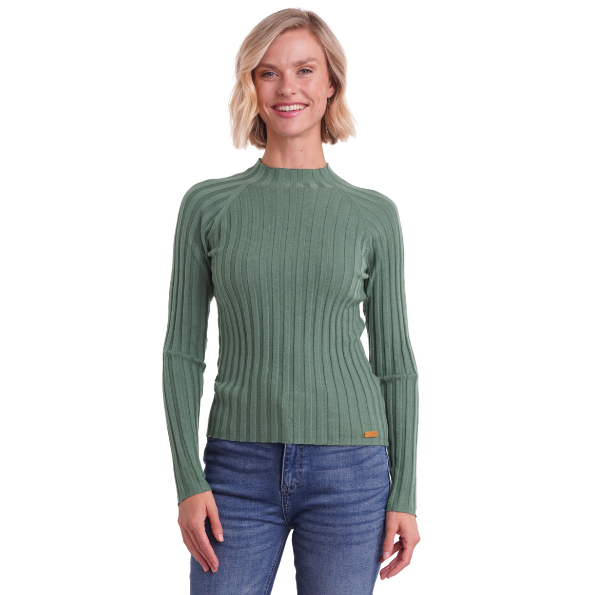 Dameshemd met lange mouwen en coltrui