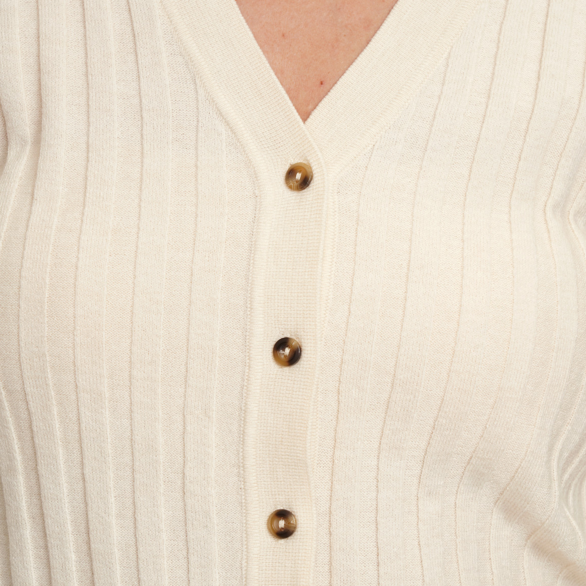 Damen Strickjacke mit V-Ausschnitt