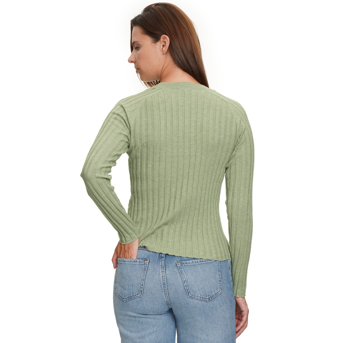 Damen Strickjacke mit V-Ausschnitt