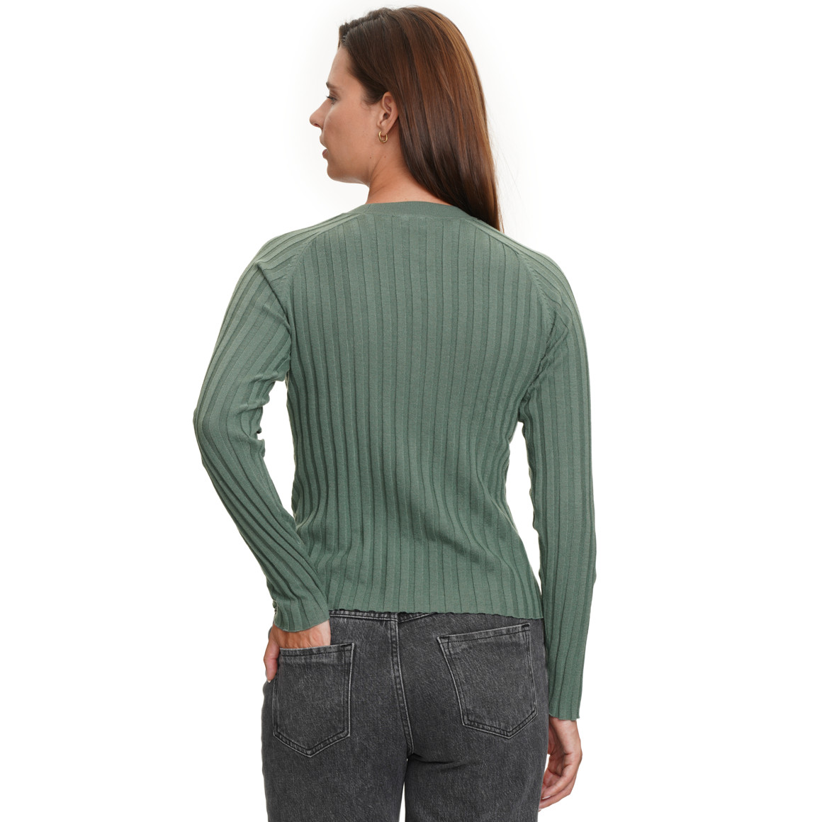 Damen Strickjacke mit V-Ausschnitt