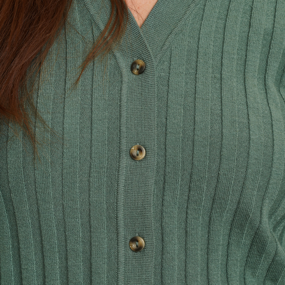 Damen Strickjacke mit V-Ausschnitt