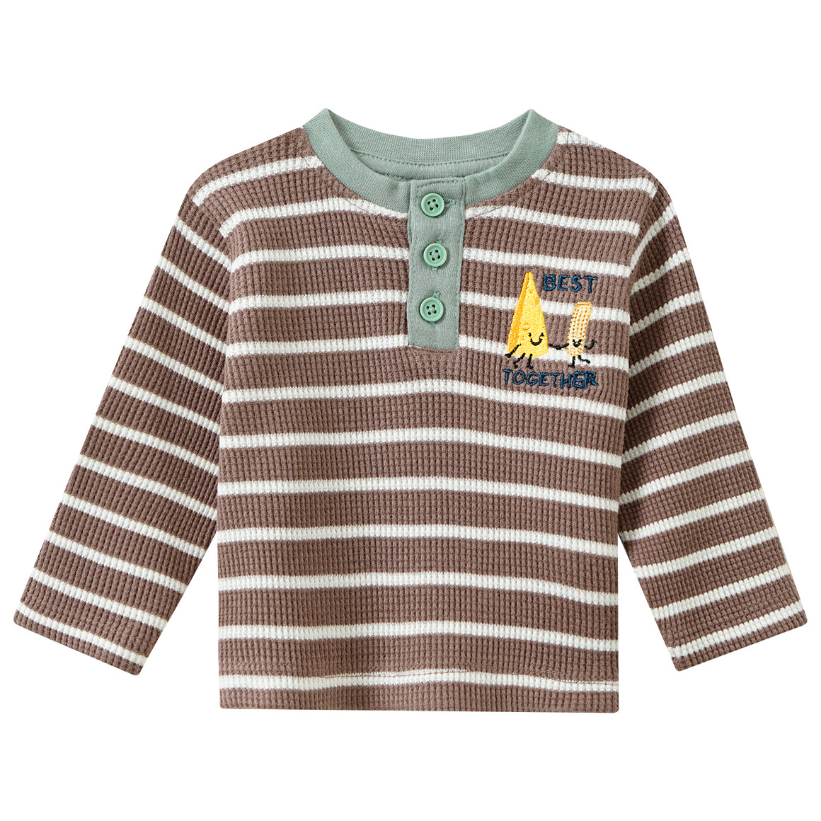 Geboorte shirt lange mouw met borduursel