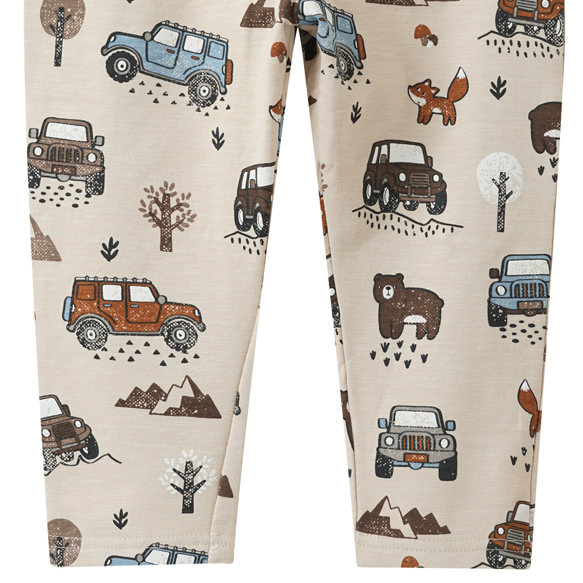 Baby joggingbroek met all-over voertuigen