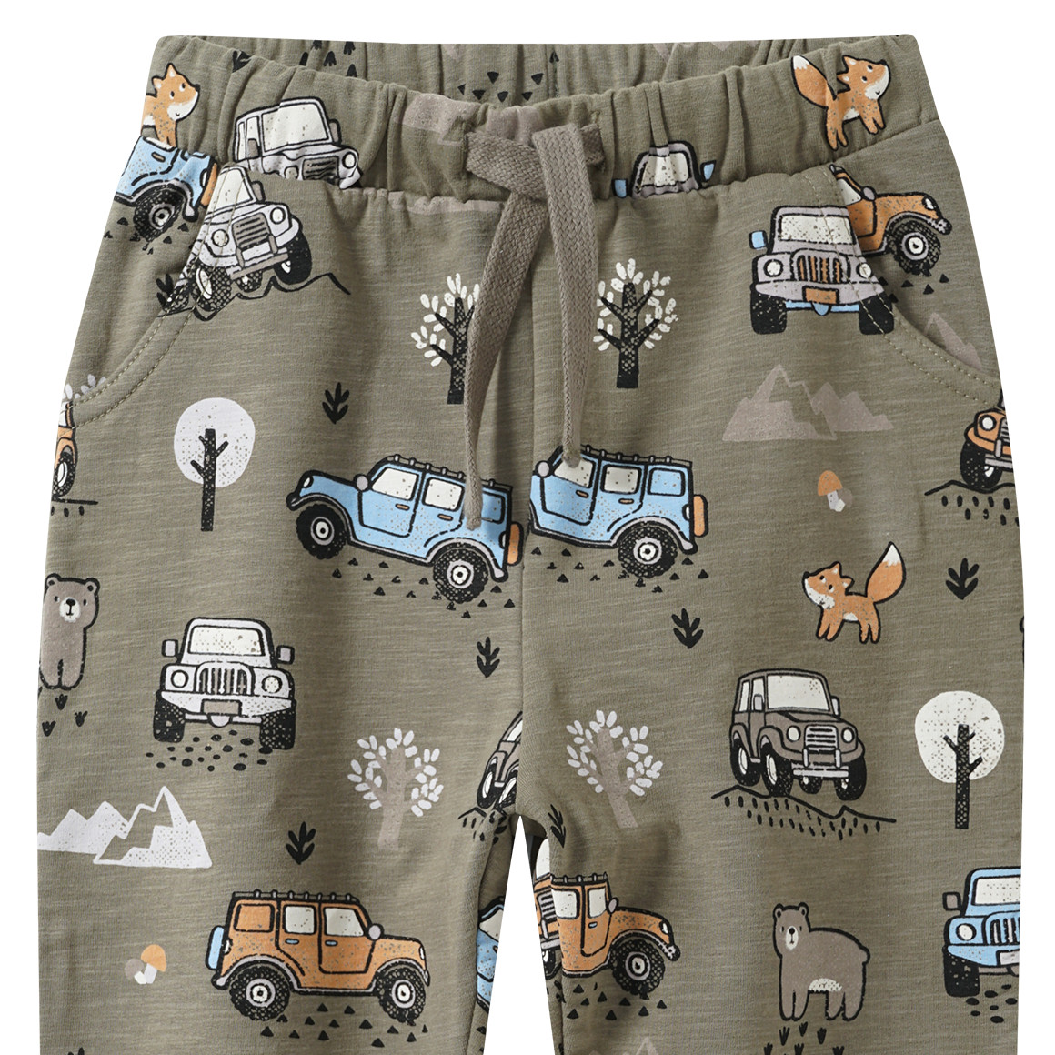 Baby joggingbroek met all-over voertuigen