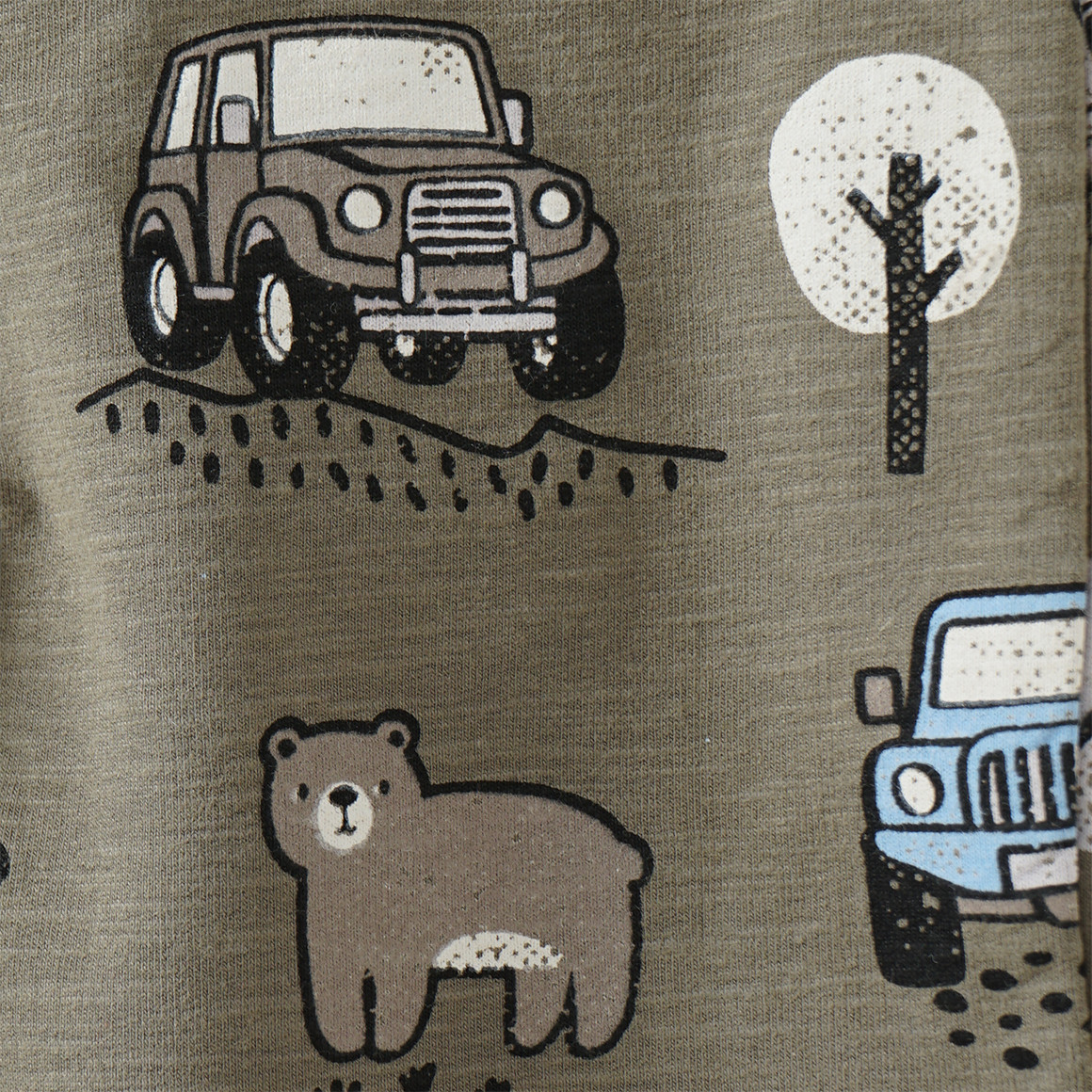 Baby joggingbroek met all-over voertuigen