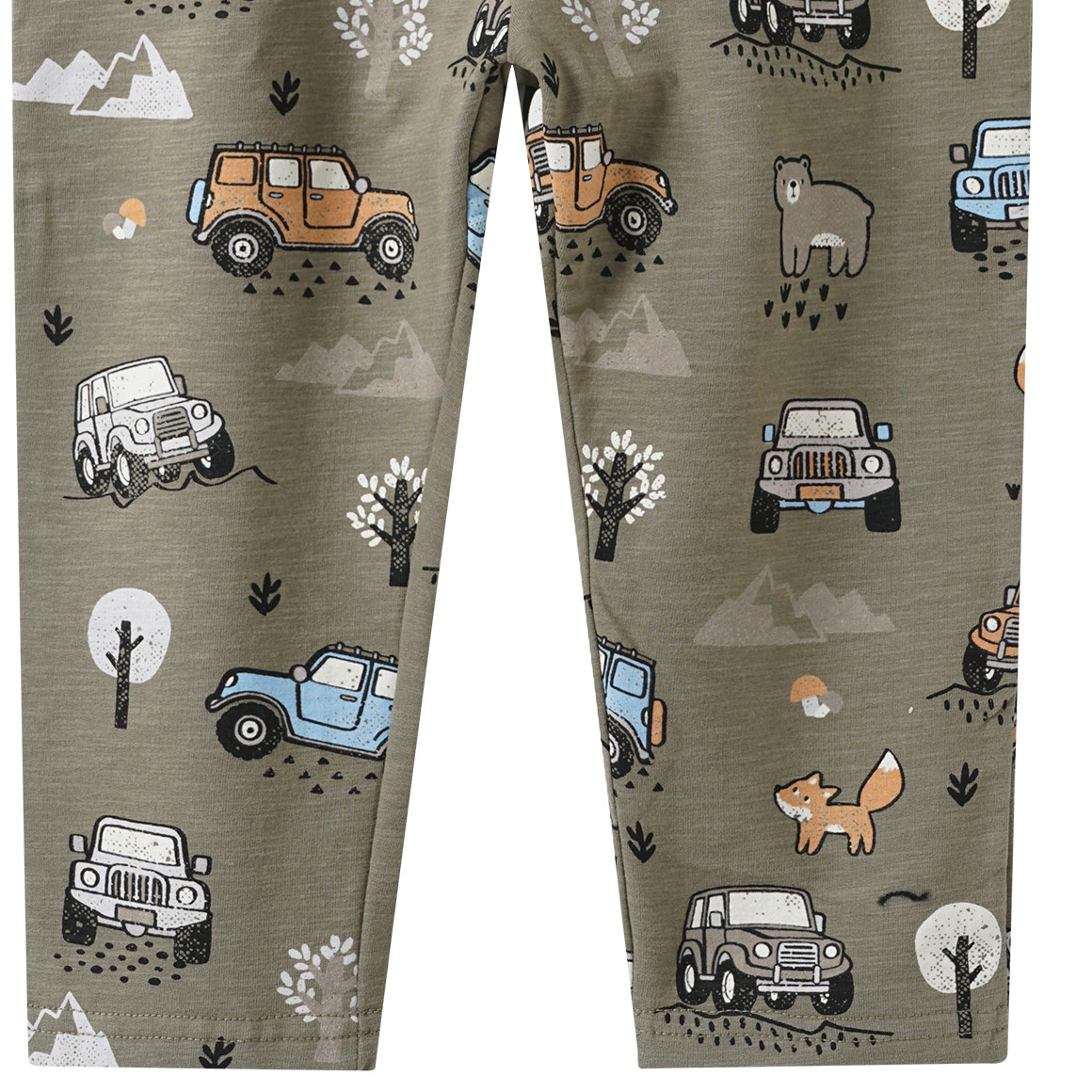 Baby joggingbroek met all-over voertuigen