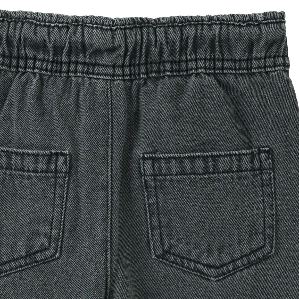 Jeans met wijde pijpen en paperbag tailleband