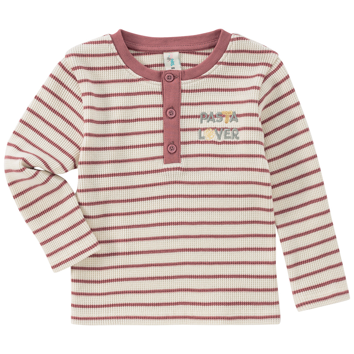 Baby shirt met lange mouwen en borduursel