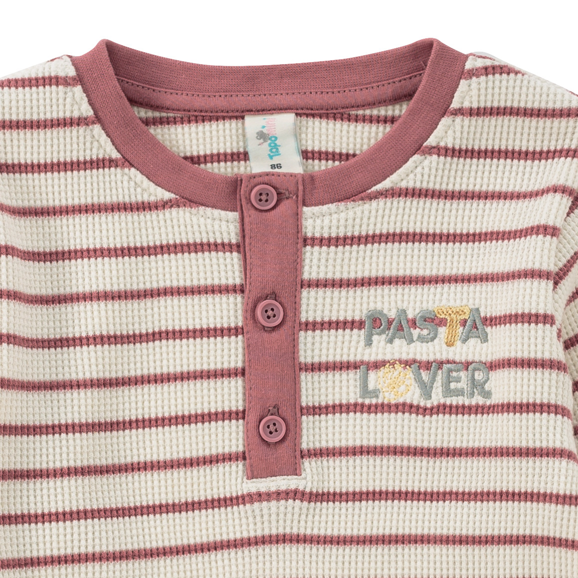 Baby shirt met lange mouwen en borduursel