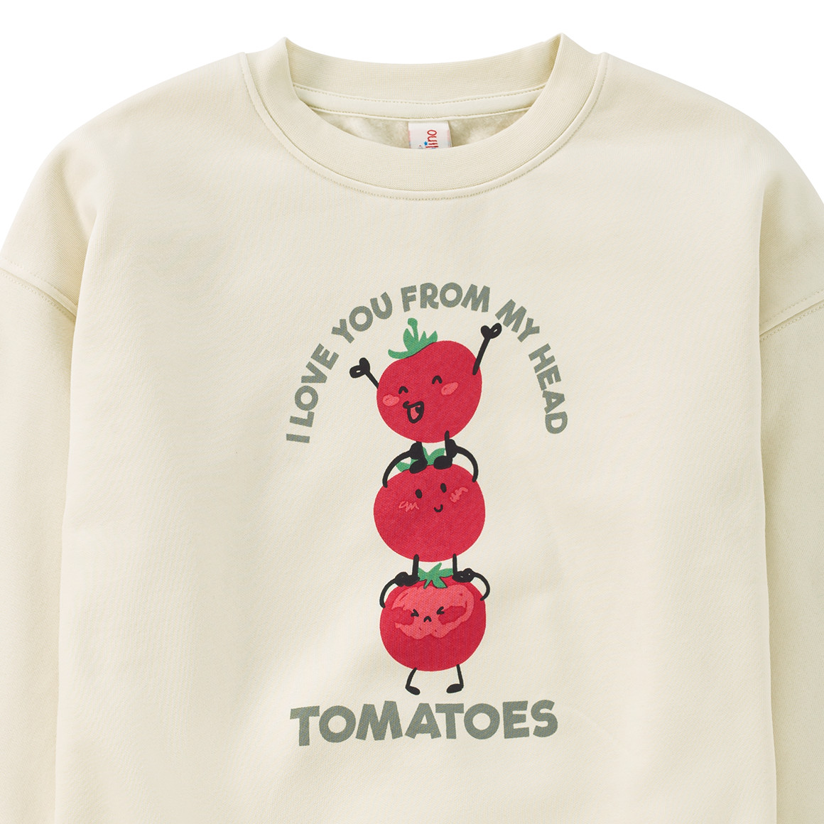 Babysweatshirt met pastaprint