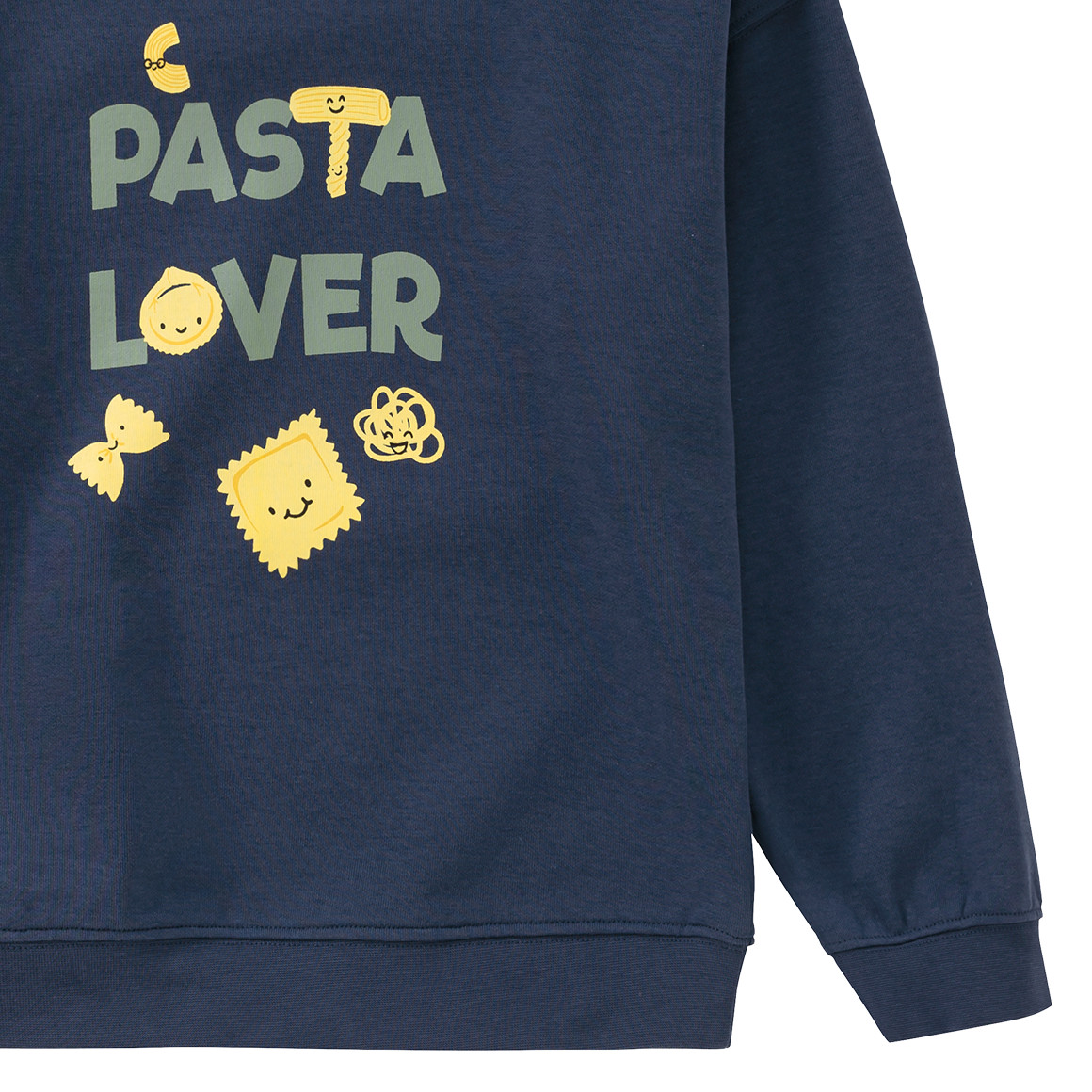 Babysweatshirt met pastaprint