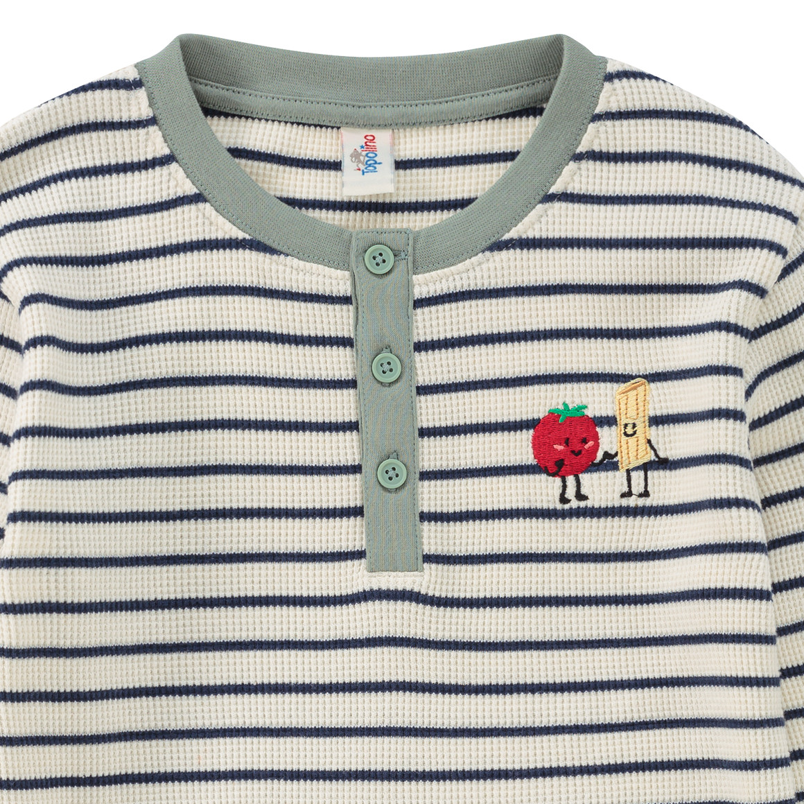 Kinderhemd met lange mouwen en borduursel