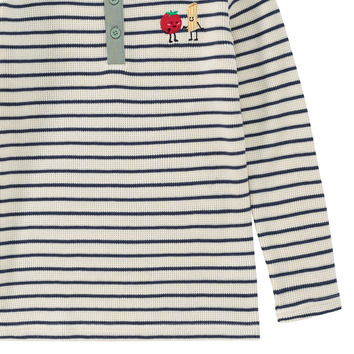 Kinderhemd met lange mouwen en borduursel