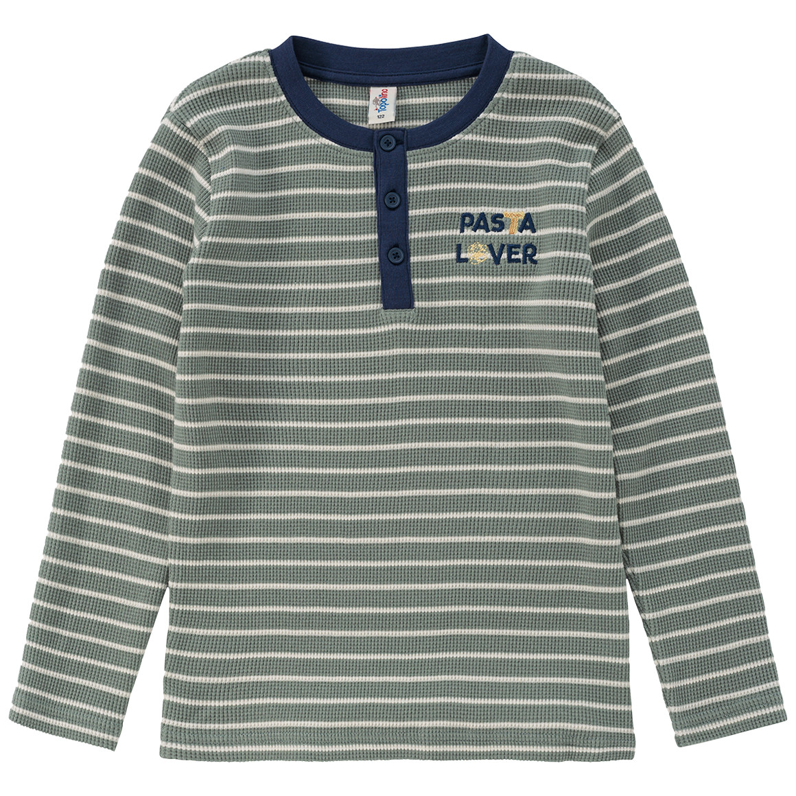 Kinderhemd met lange mouwen en borduursel