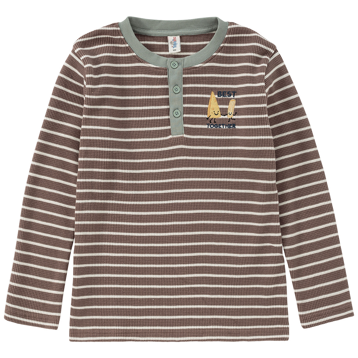 Kinderhemd met lange mouwen en borduursel