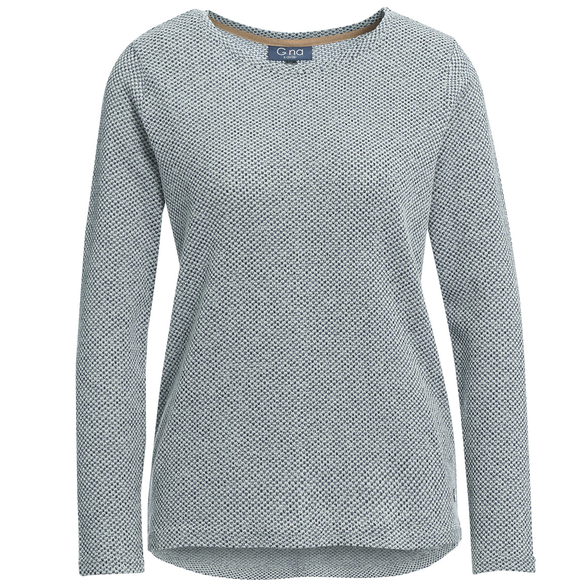 Damen Langarmshirt mit Zierknöpfen