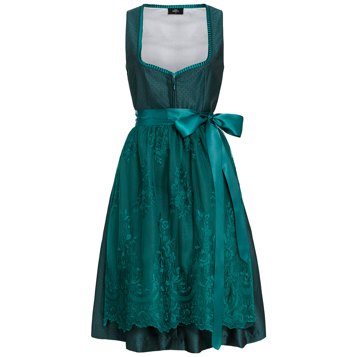 Dames dirndl met all-over patroon