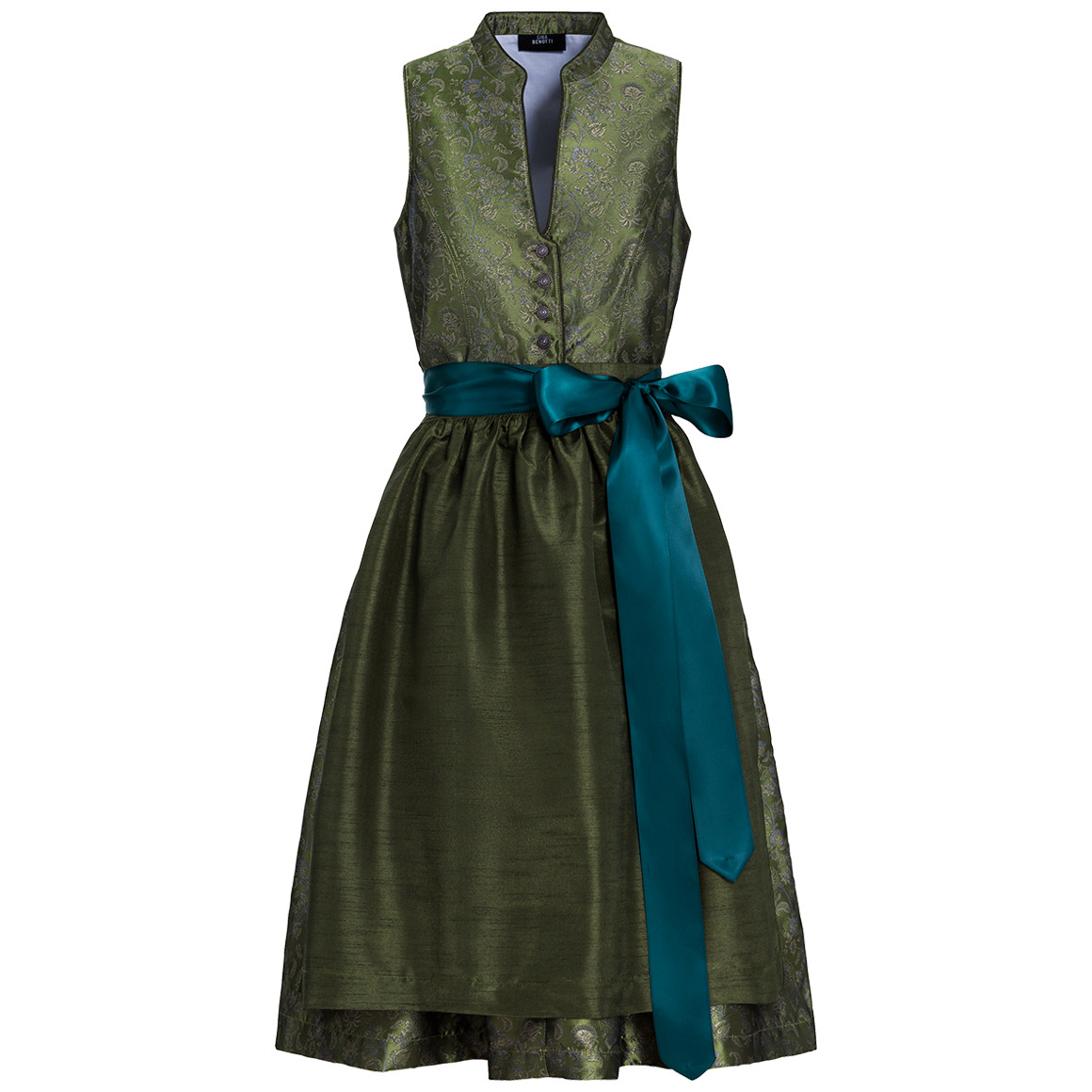 Dames dirndl met all-over patroon