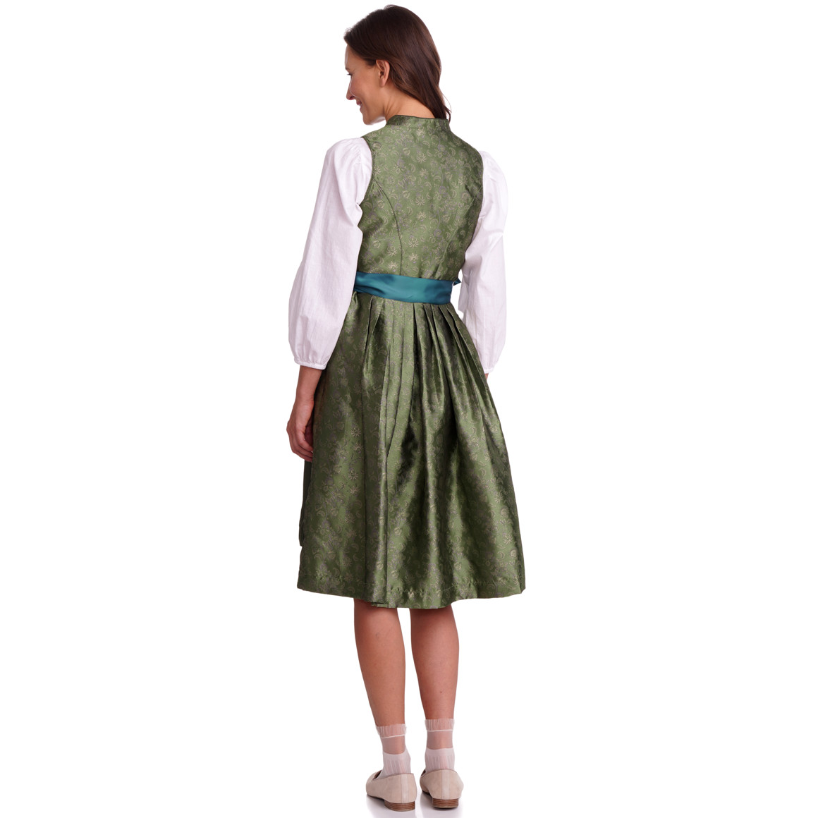 Dames dirndl met all-over patroon