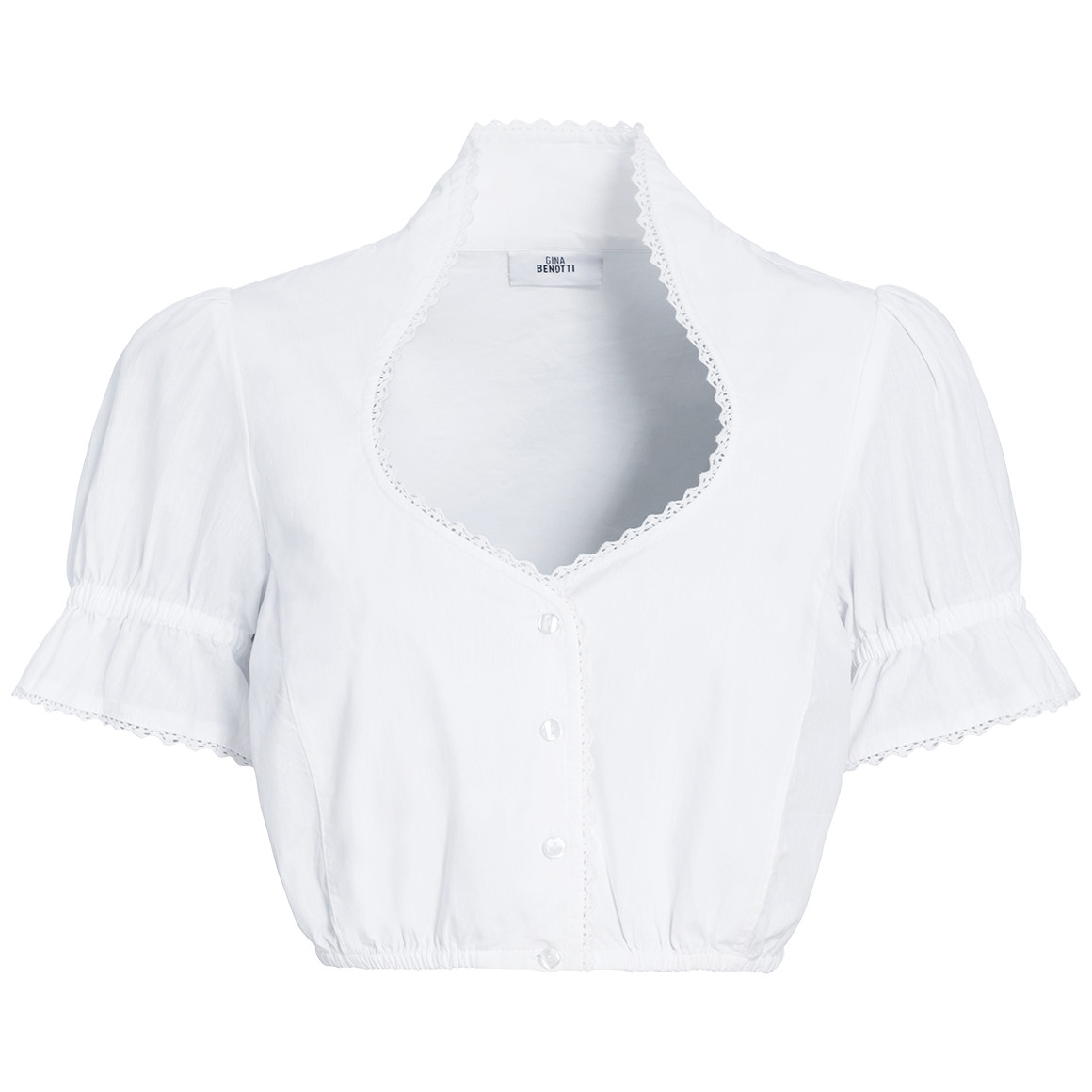 Damen Dirndl-Bluse mit Spitze