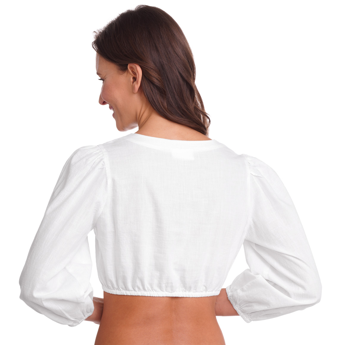 Damen Dirndl-Bluse unifarben