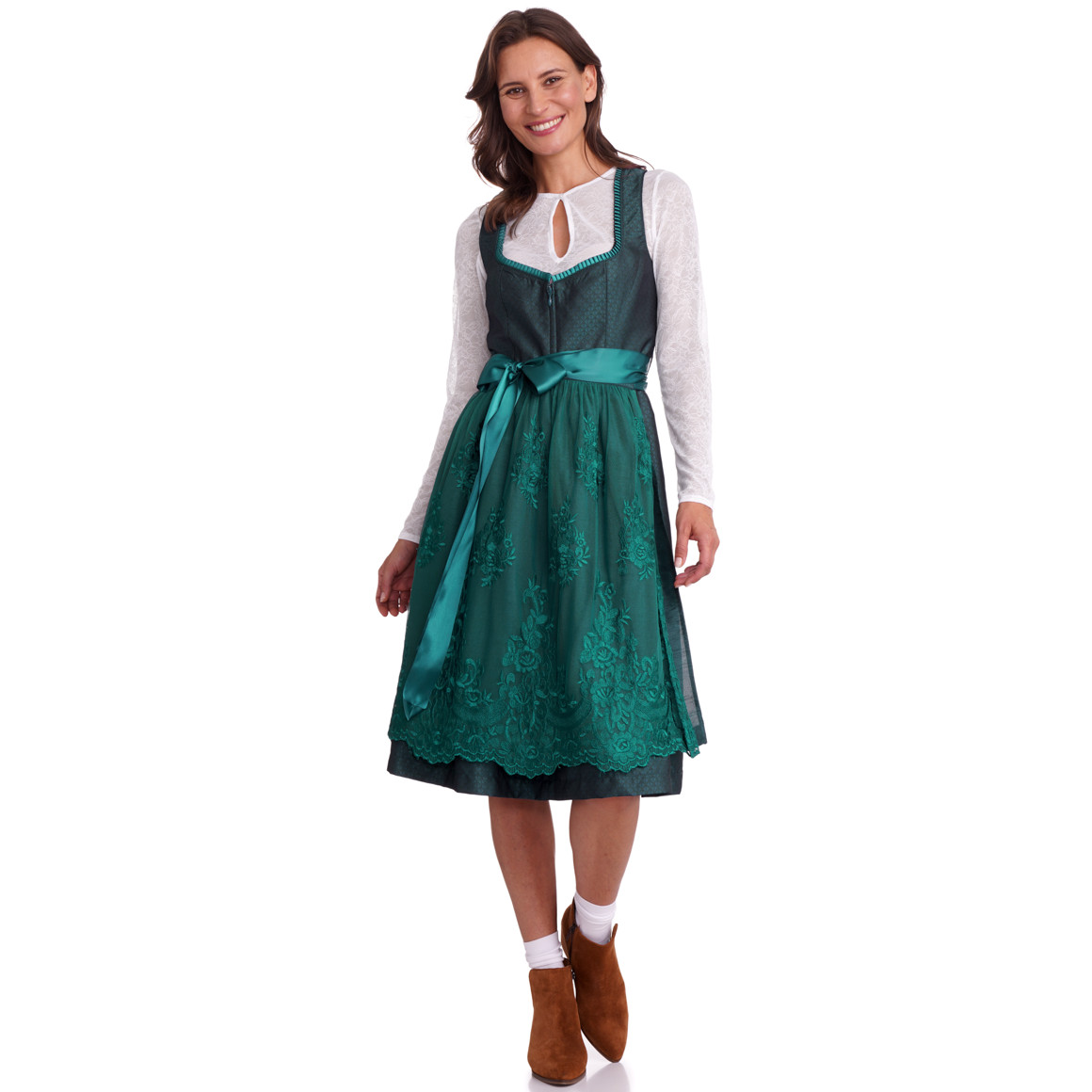 Damen Dirndl-Bluse aus Spitze