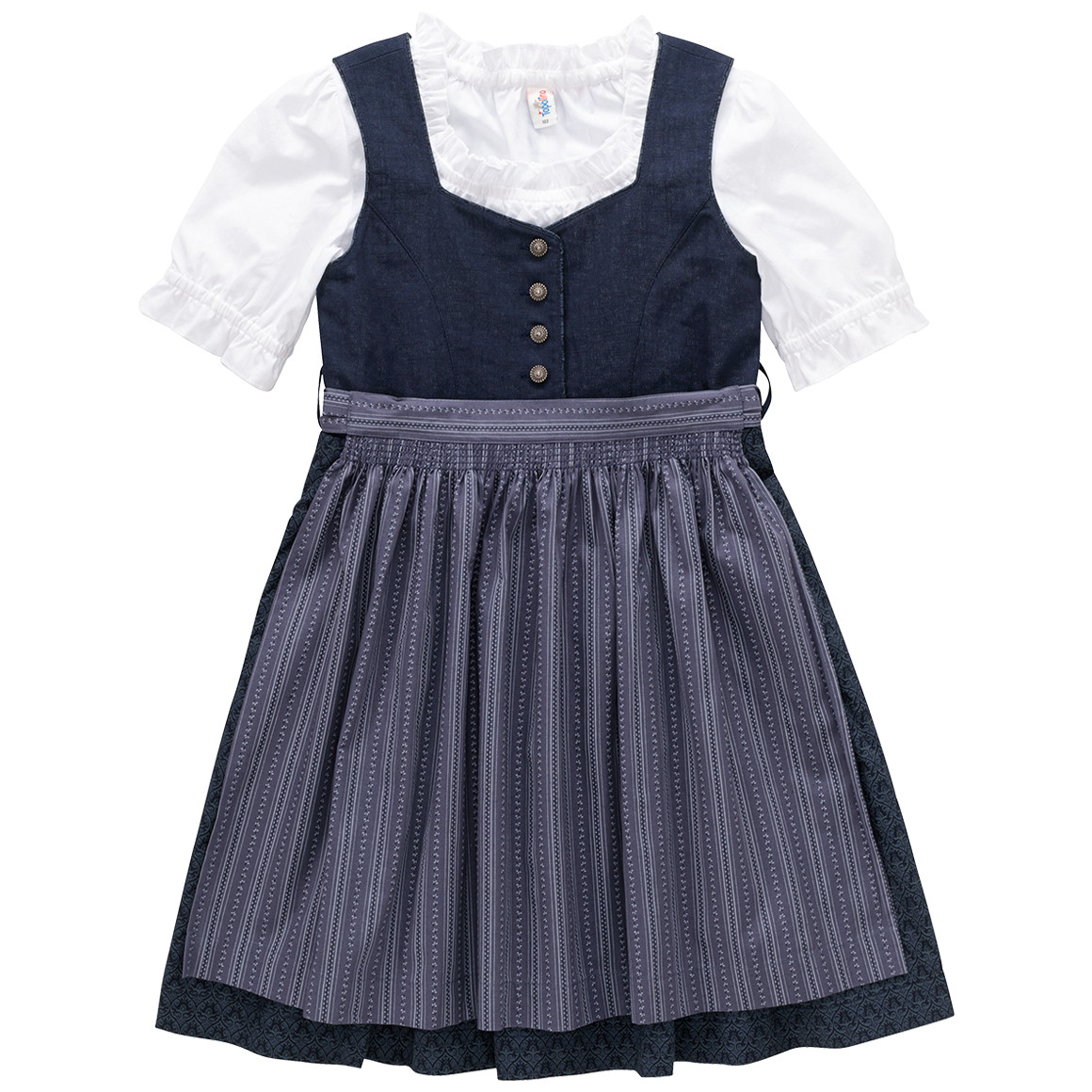 Mädchen Dirndl mit Bluse