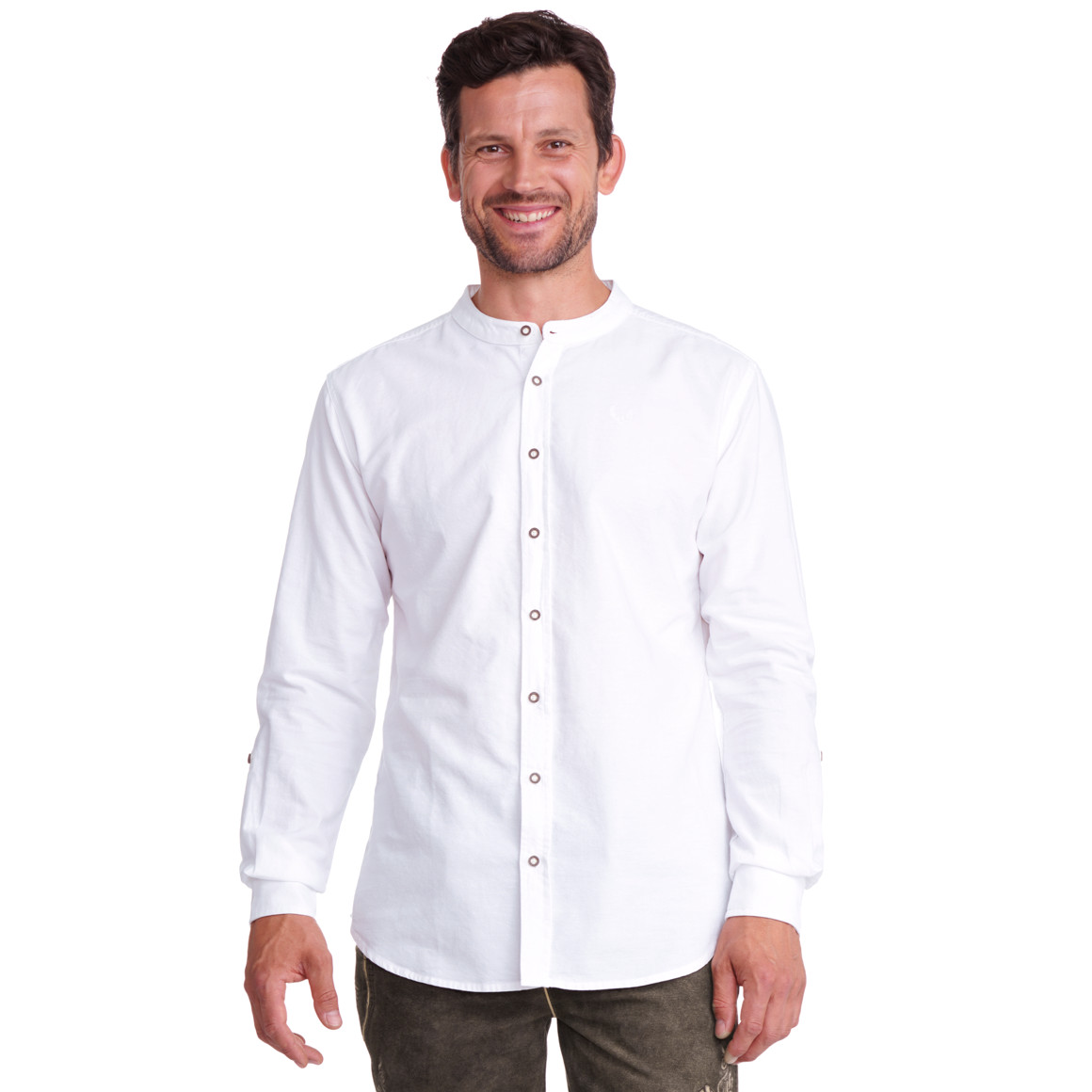 Herren Hemd mit Stehkragen