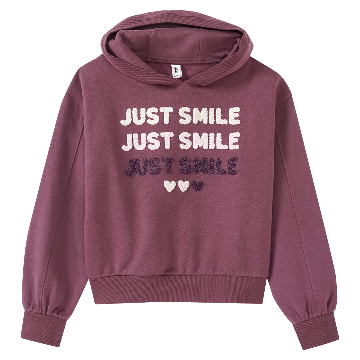 Mädchen Sweat-Hoodie mit Text-Applikation