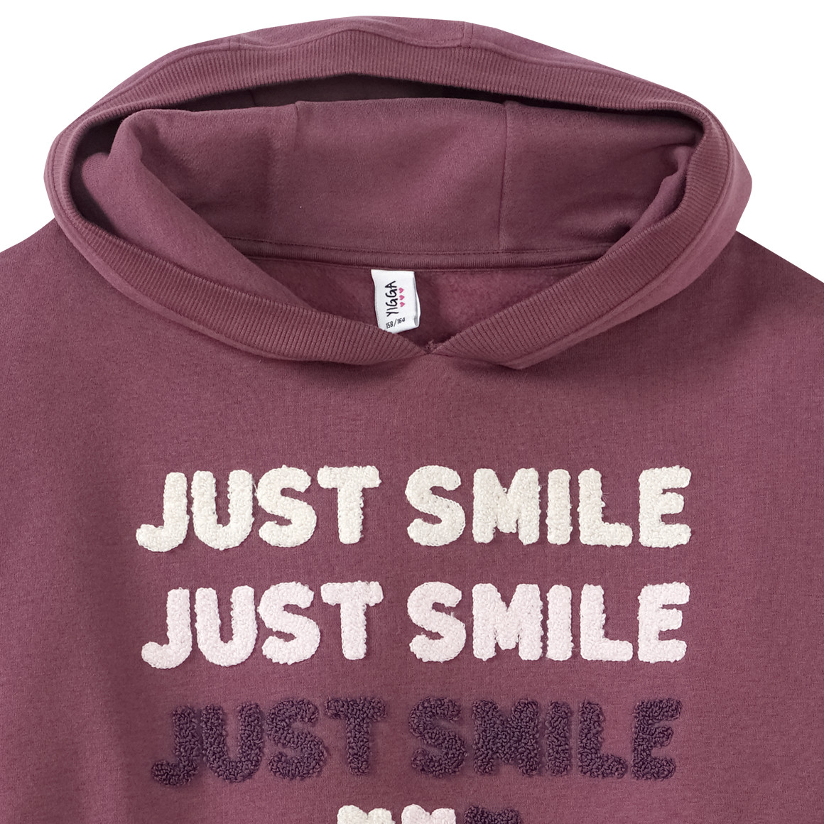 Mädchen Sweat-Hoodie mit Text-Applikation
