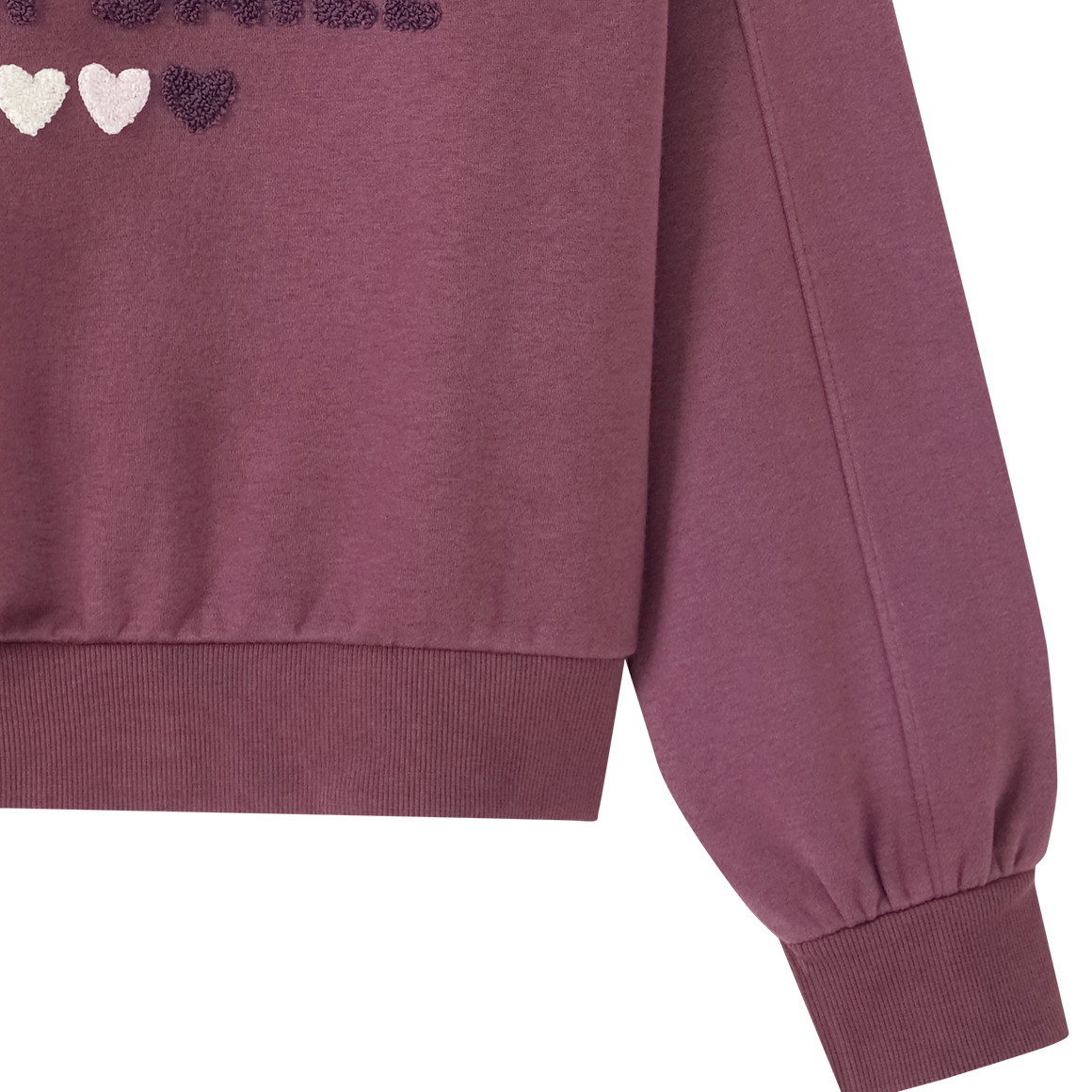 Mädchen Sweat-Hoodie mit Text-Applikation