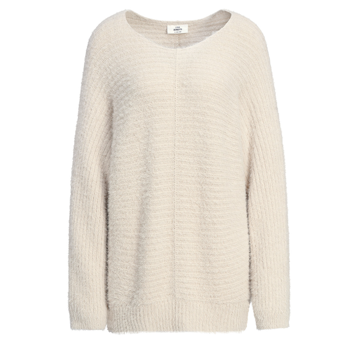 Gebreide damestrui met boothals