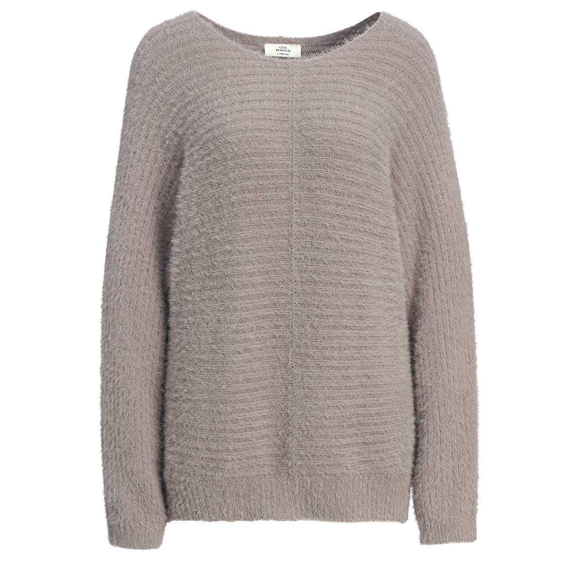 Gebreide damestrui met boothals