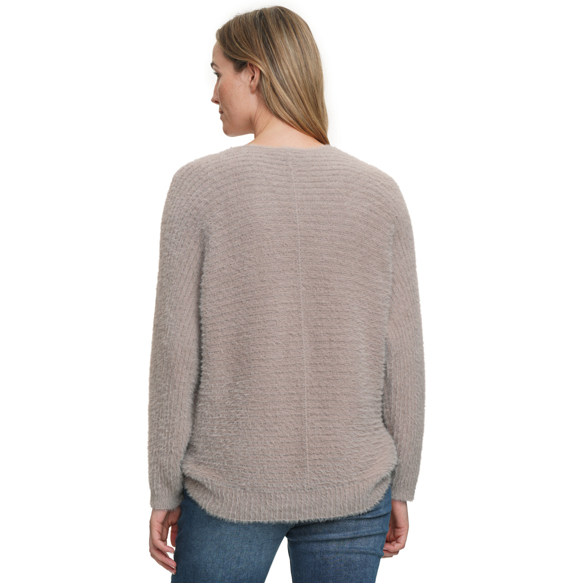 Gebreide damestrui met boothals