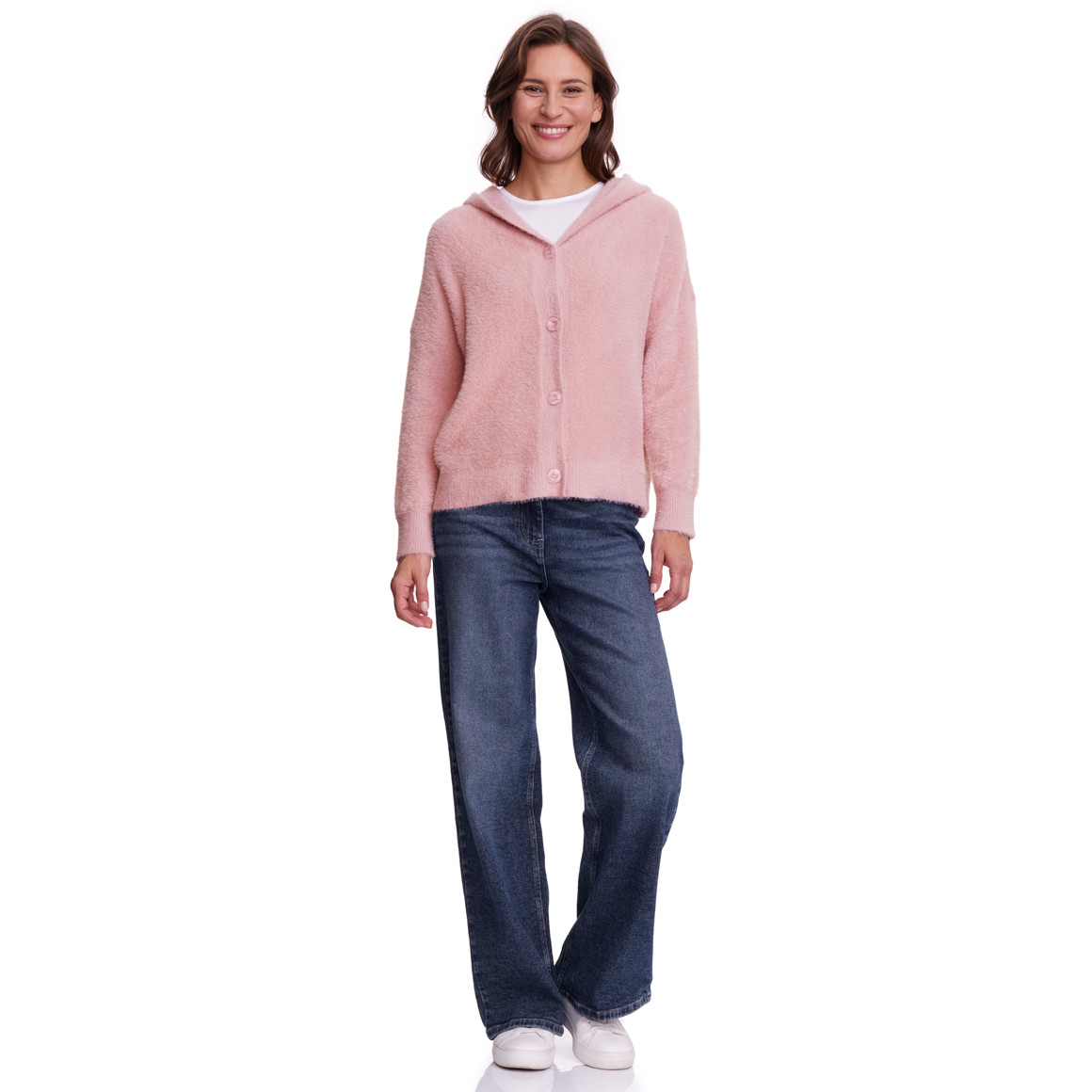 Vrouwelijk vest met een knusse look