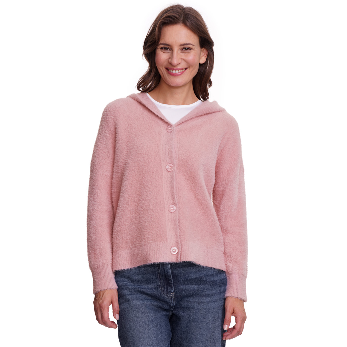 Vrouwelijk vest met een knusse look