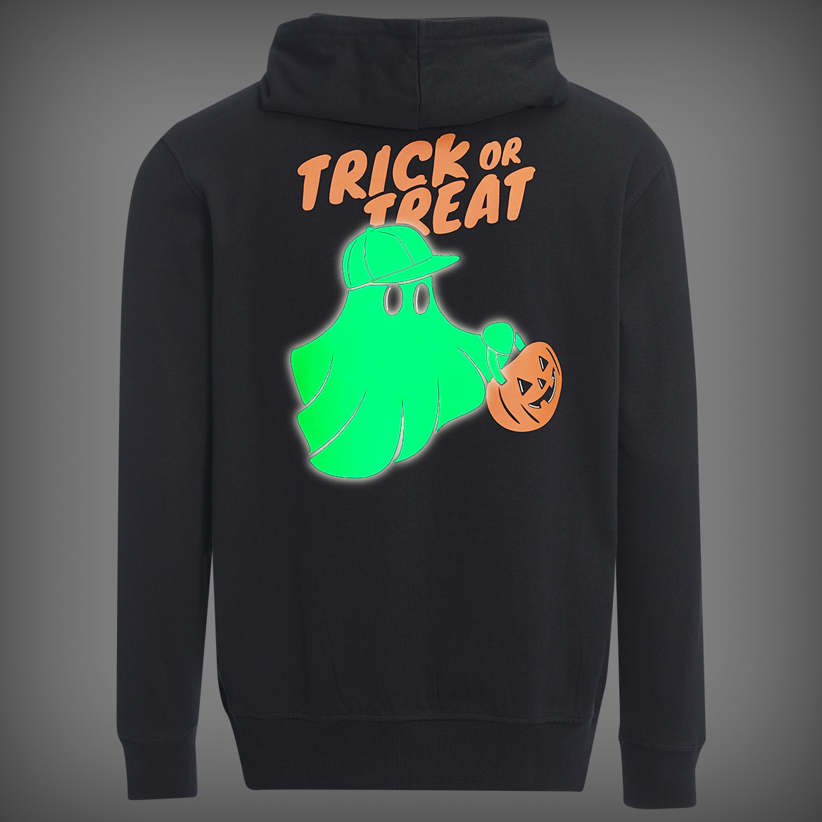 Herren Hoodie mit Glow in the dark Effekt
