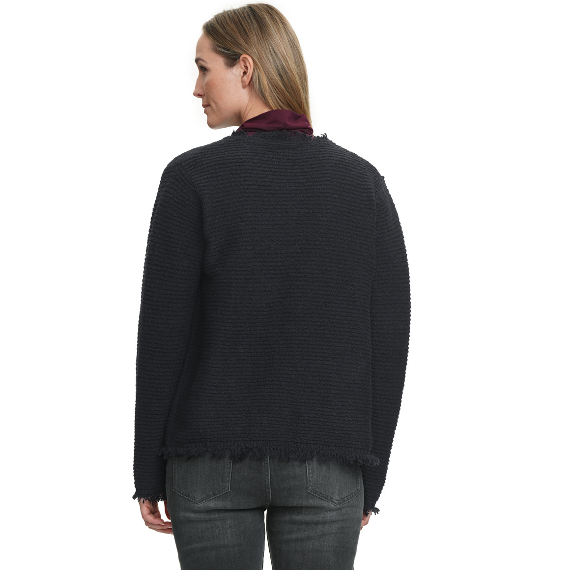 Damesvest met franjes