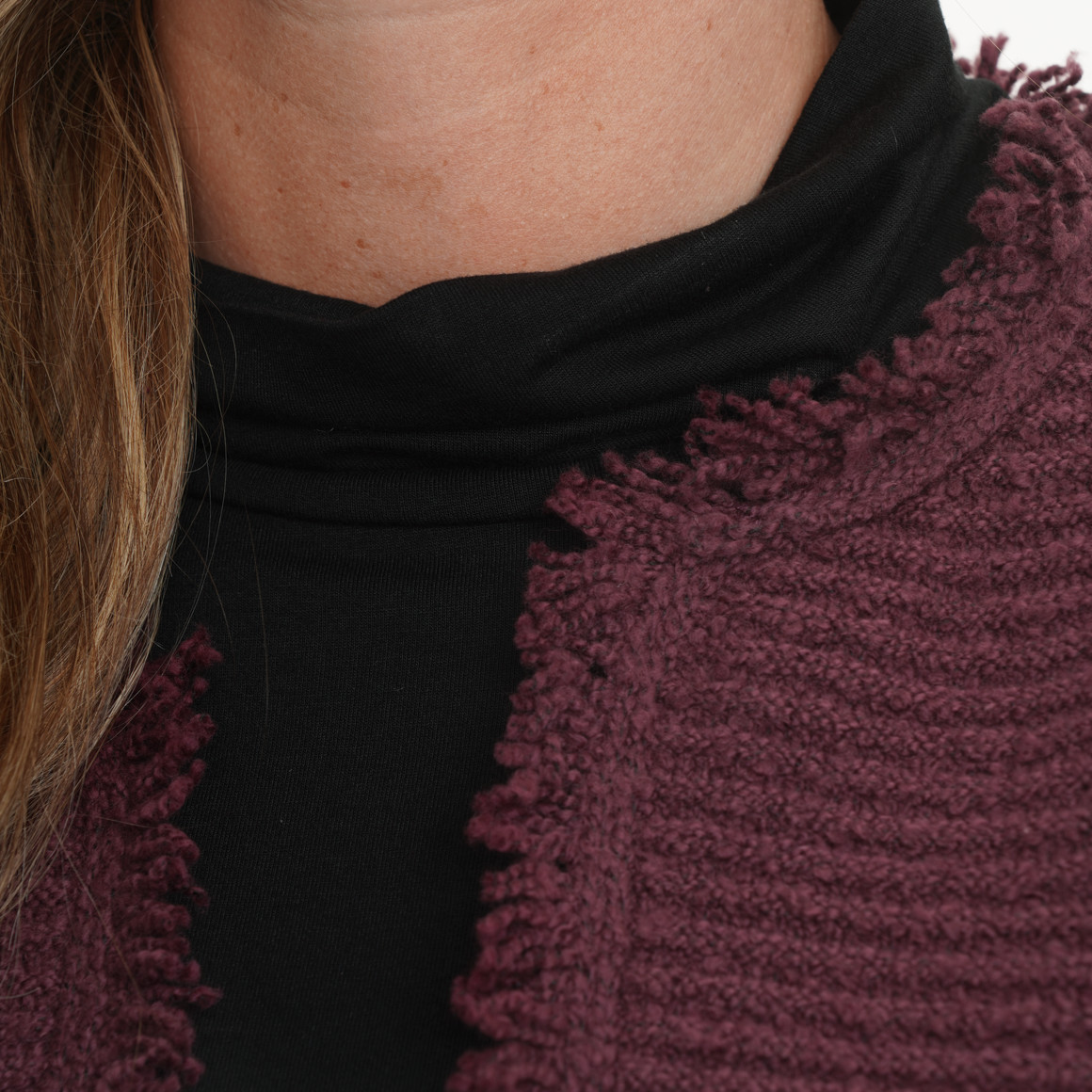 Damesvest met franjes