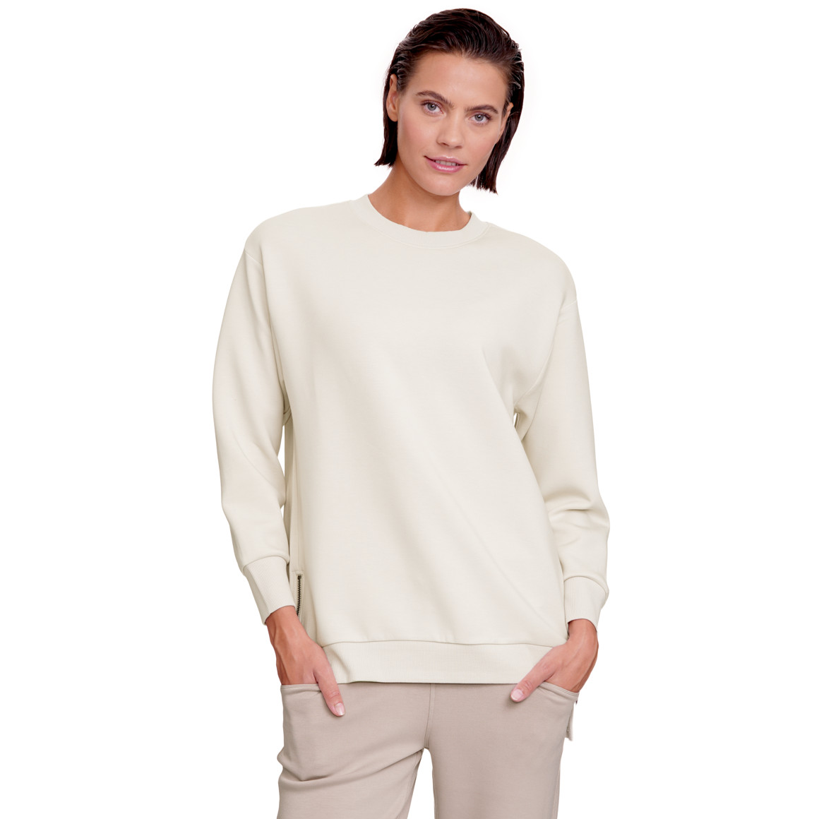 Dames sweatshirt met split