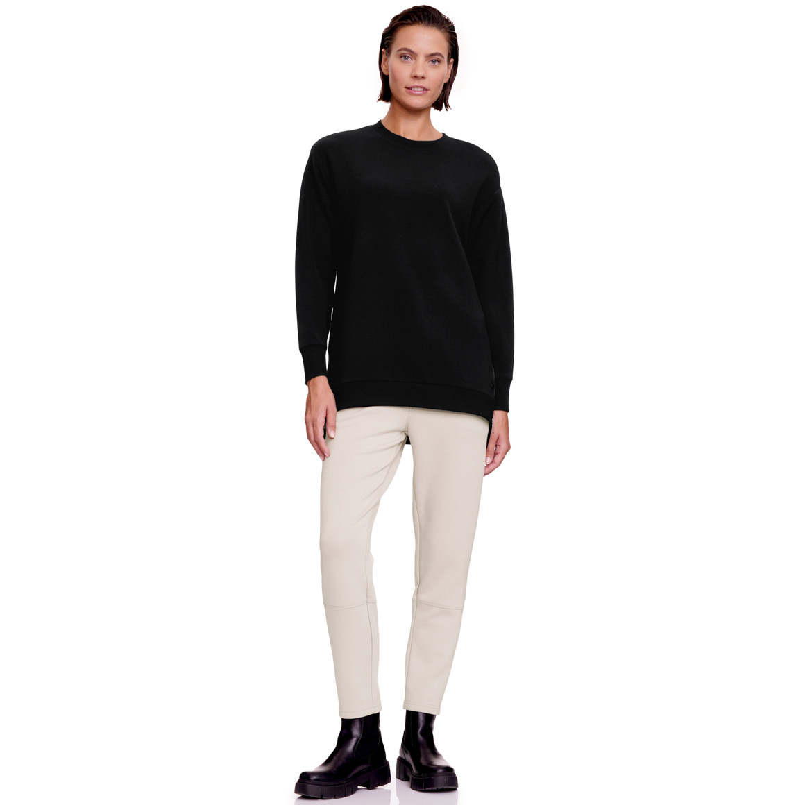 Dames sweatshirt met split