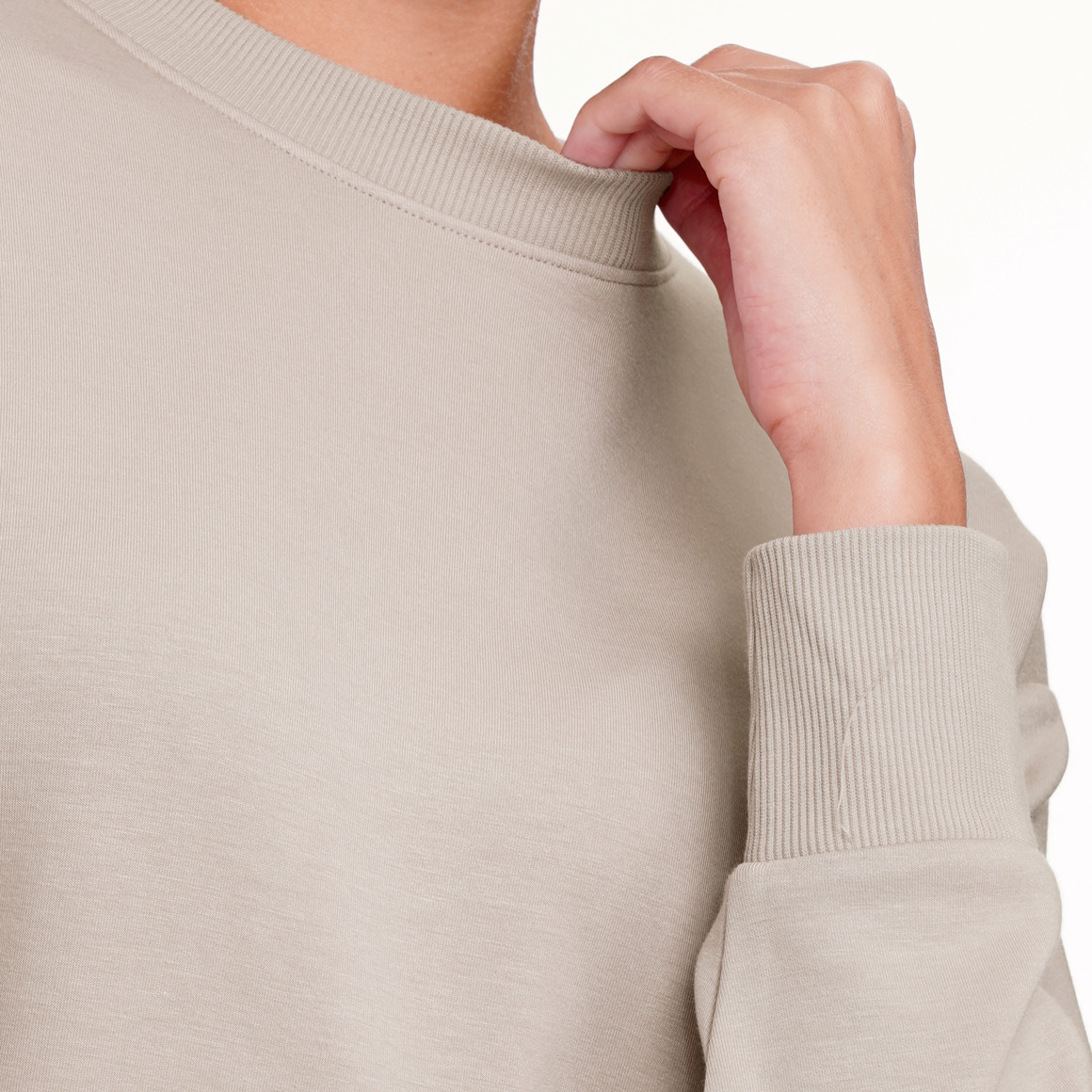 Dames sweatshirt met split