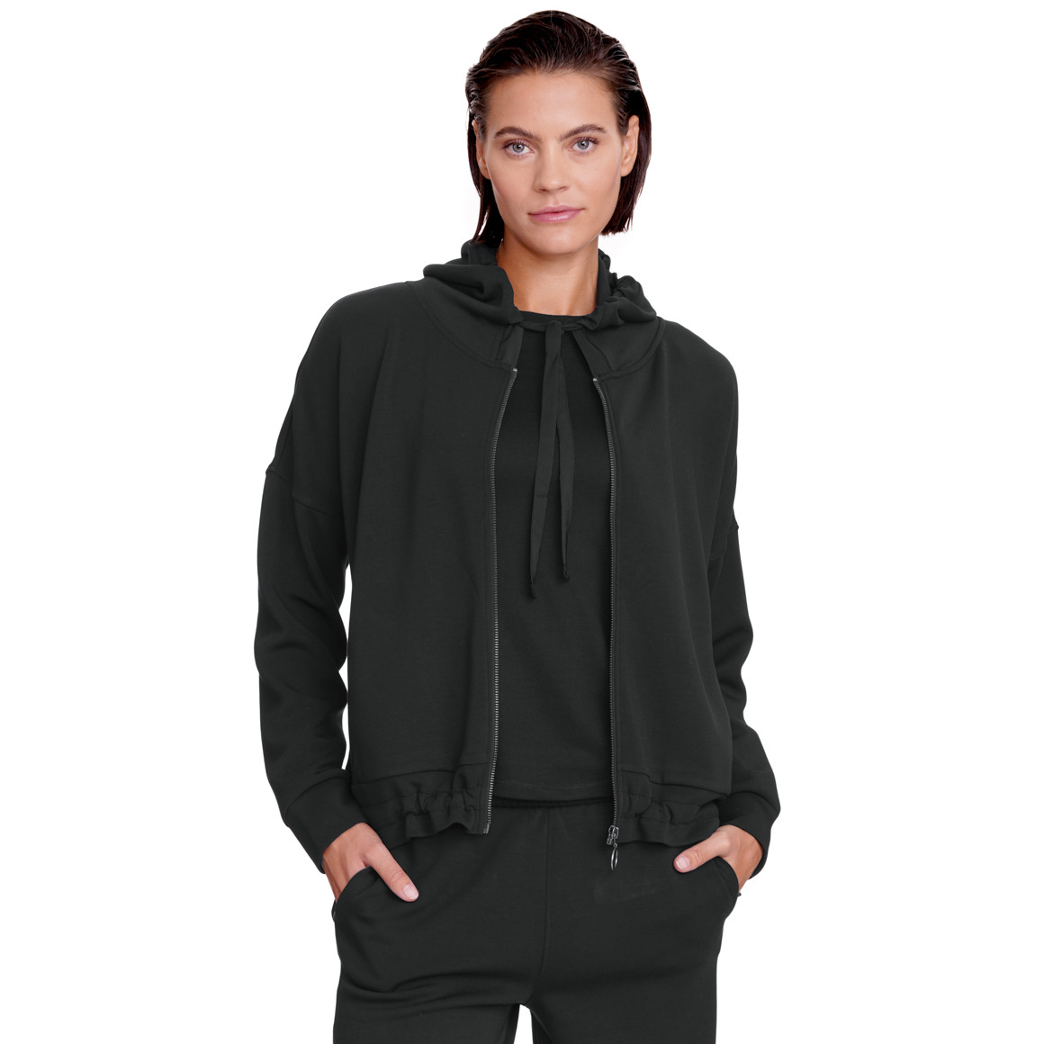 Damen Sweatjacke mit Kapuze