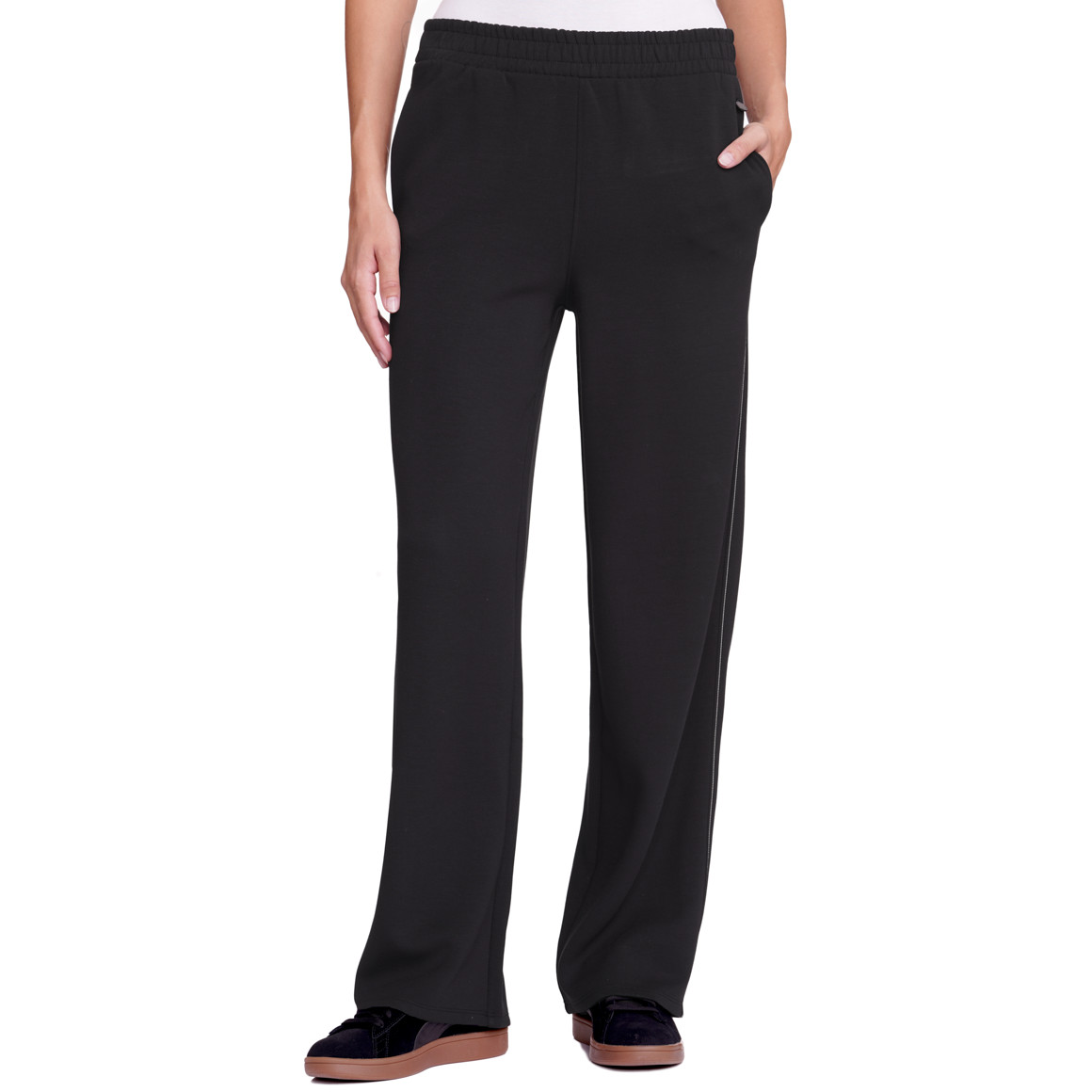 Dames joggingbroek met wijde pijpen